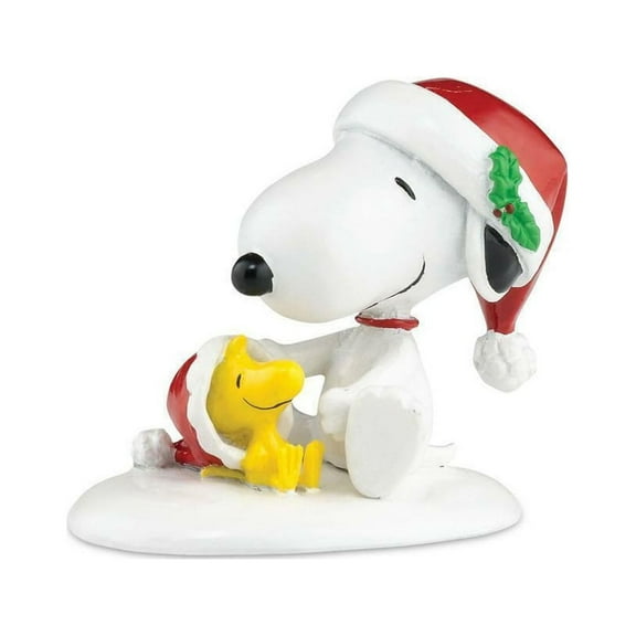 Department 56 Peanuts Village Happy Holiday's Snoopy & Woodstock Figurine 1.4 in H