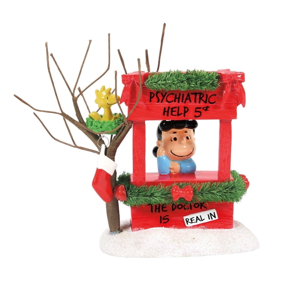Department 56 Peanuts Village Lucy Is In Multicolor Figurine 4.1in H