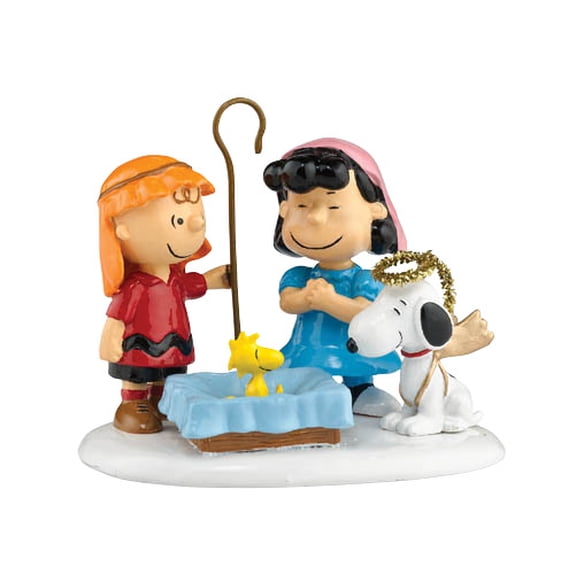Department 56 Peanuts Village Peanuts Charlie Snoopy Lucy Pageant Accessory Figurine 2.6in H