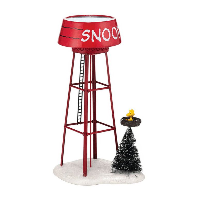 Department 56 Peanuts Village Snoopy Water Tower Retired