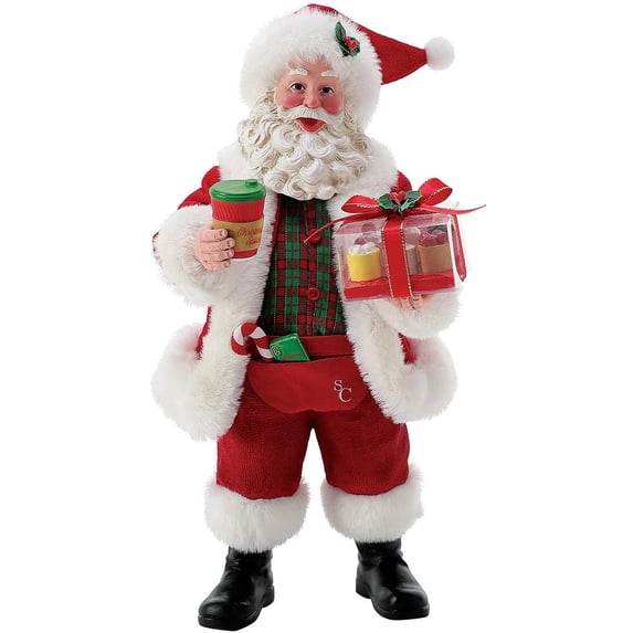 Department 56 Possible Dreams Bon Appetit Coffee Break Santa Figurine #6015853