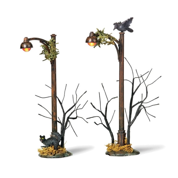 Department 56 Scary Street Lights (Set of 2)