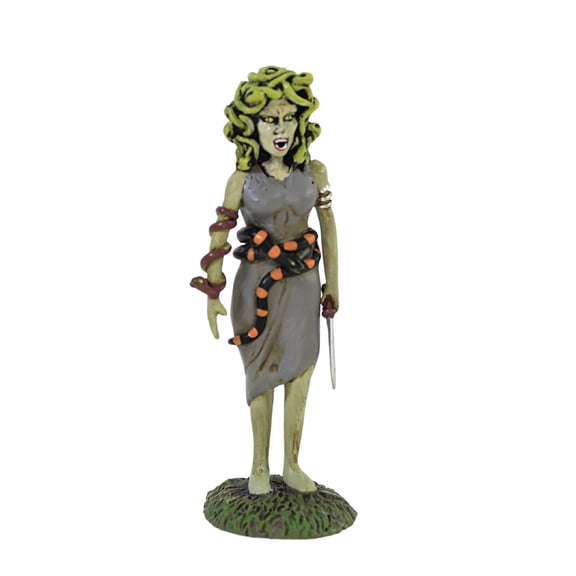 Department 56 Snow Village Halloween Medusa, The Gorgon, Village Figure, 1.38 Inch, Multicolor