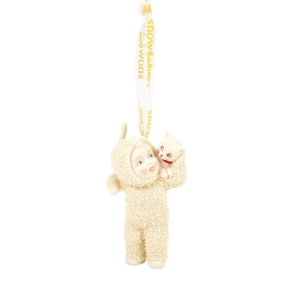 Department 56 Snowbabies Along for the Ride Hanging Christmas Ornament 3in H
