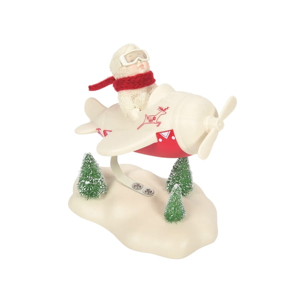 Department 56 Snowbabies Classic Collection Santa I'm on My Way Figurine, 5.2 Inch, Multicolor