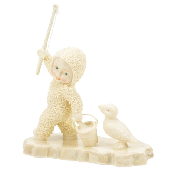 Department 56 Snowbabies Gone Fishin' Christmas Figurine 5in H