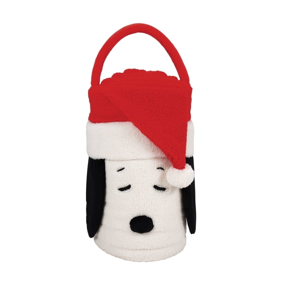 Department 56 Snowpinions Santa Snoopy SnowThrow Plush Blundled Blanket 45 x 60 Inches