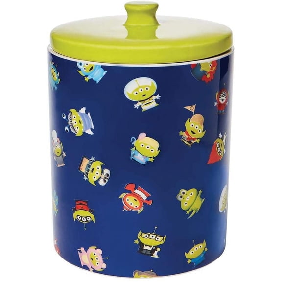 Department 56 Toy Story Alien Cookie Food Storage Canister with Lid, Multicolor, 10in H