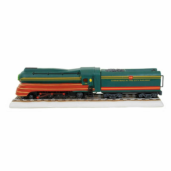 Department 56 Villages Christmas In The Cities Limited - One Village Train 3.25 Inch, Porcelain - Train Transportation Travel 6011380