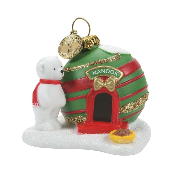Department 56 Villages Nanook's Home - One Accessory 2.0 Inch, Porcelain - North Pole Polar Bear 6009834