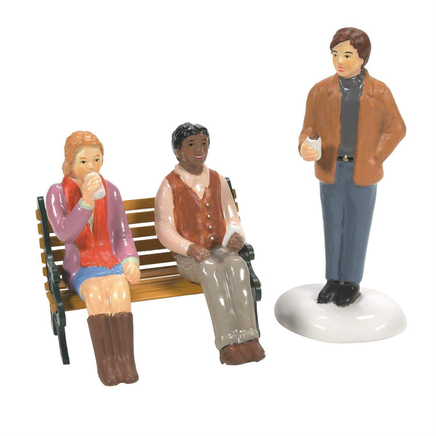 Department 56 Villages Village Hipsters - Three Figurines 3.5 Inch, Ceramic - Original Snow Village 6011431
