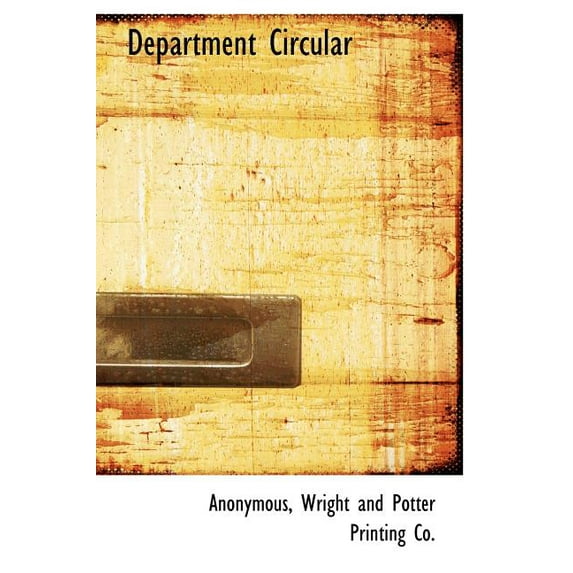 Department Circular (Hardcover)