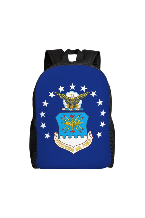Department Of The Air Force Backpack Single-Sided Printed Backpack Light Casual Laptop Backpack Travel Backpack Suitable For Office Travel Commuting