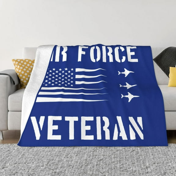 Department Of The Air Force Blanket Soft and Warm Cozy Flannel Lightweight Throw Blanket for Couch Sofa Bed 50x40