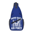 thumbnail image 1 of Department Of The Air Force Chest Sling Bag Crossbody Shoulder Backpack Adjustable Lightweight Travel Hiking Casual Daypack Unisex, 1 of 1