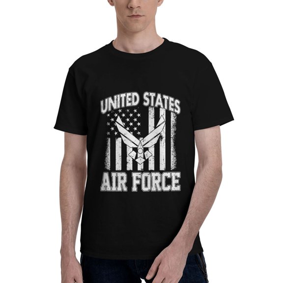 Department Of The Air Force Graphic Printed Tee Shirts Short Sleeve Shirts Tops for Men Women XXL