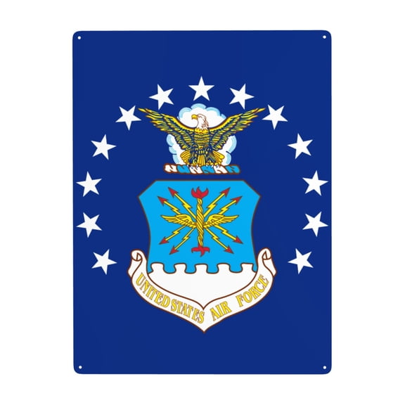 Department Of The Air Force Metal Sign Decor Tin Hanging Picture Wall Decoration 12x16 Inches