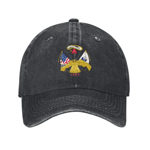 Department Of The Army Baseball Cap Washed Denim Adjustable Fashion Caps for Men Women Classic Casquette Hat