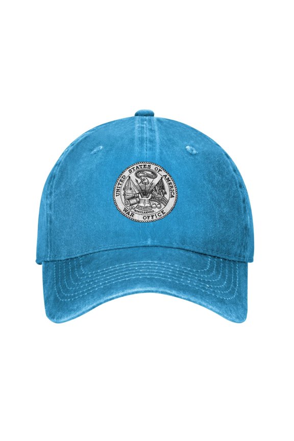 Department Of War Unisex Adult Washed Denim Cotton Sport Outdoor Baseball Cap Adjustable Cowboy Baseball Hat