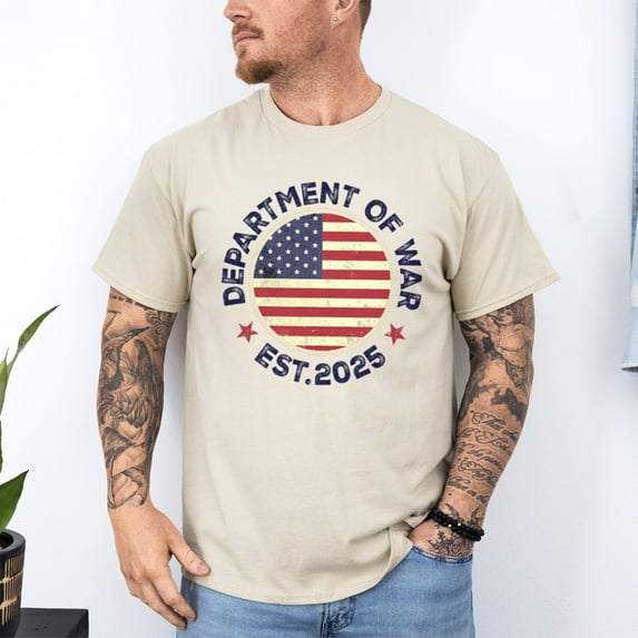 Department of War Established 2025 Re-Established T-Shirt, Fullsizes S-5XL Multicolors T-Shirt