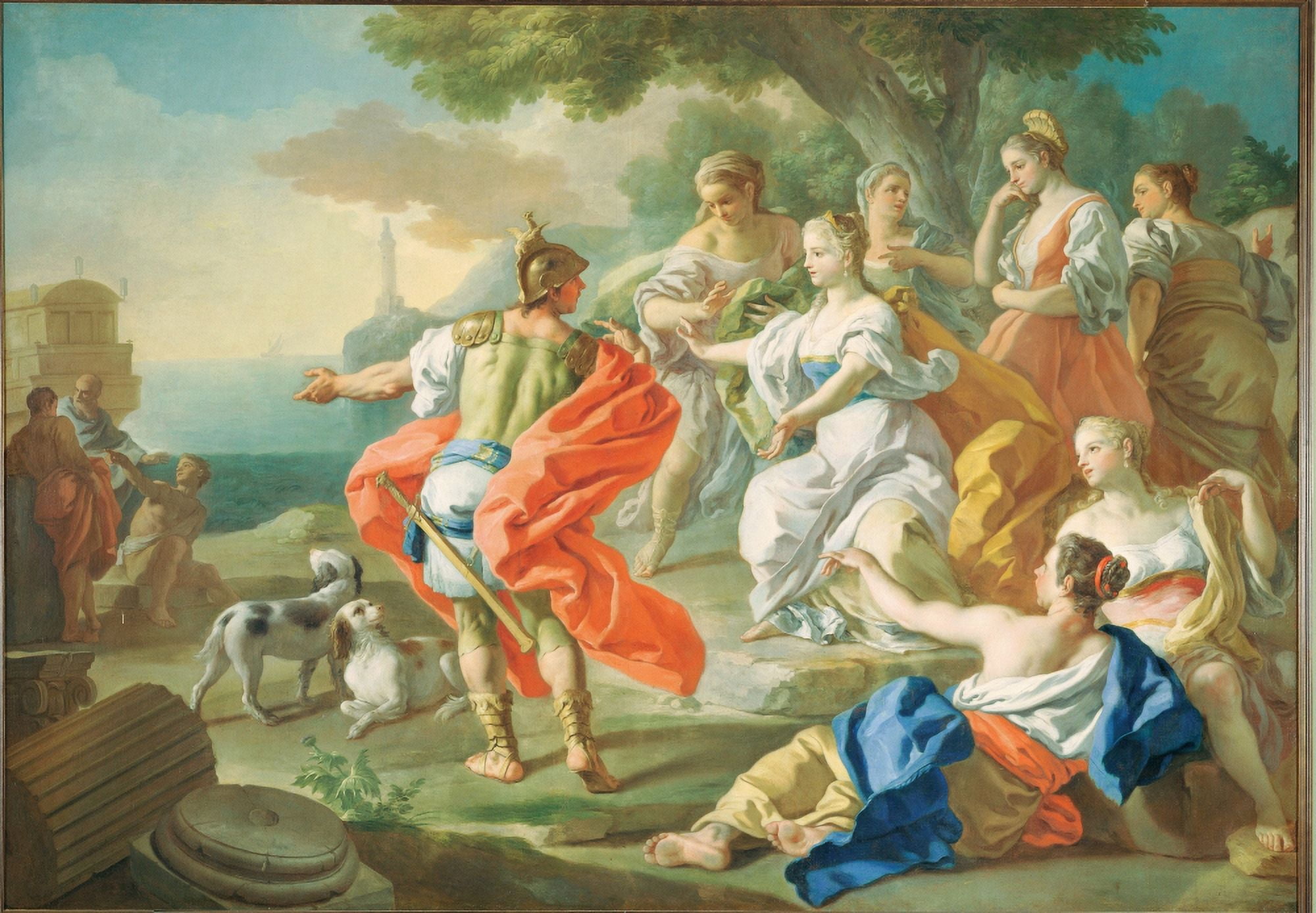 Departure Of Aeneas Canvas Art - (24 x 18)