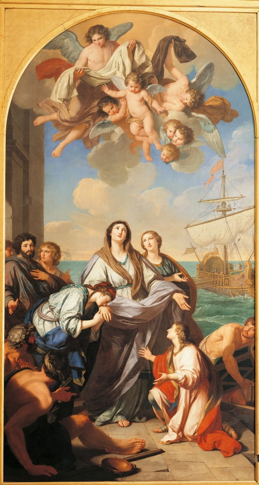 Departure Of St Paula Of Rome To The Holy Land Canvas Art - (18 x 24)