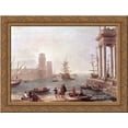 thumbnail image 1 of Departure of Ulysses from the Land of the Feaci 24x20 Gold Ornate Wood Framed Canvas Art by Lorrain, Claude, 1 of 2