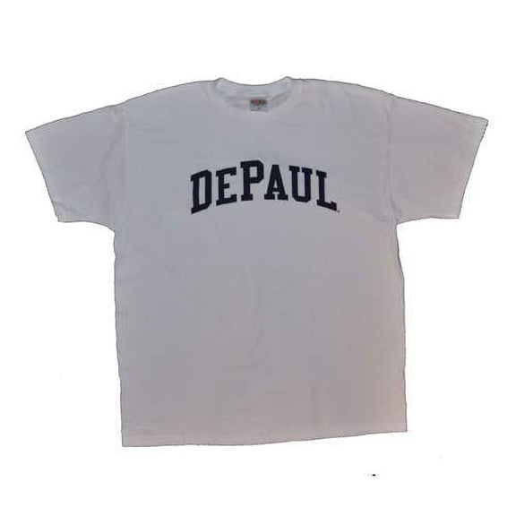 Depaul T-shirt - Arch Print One Color, White