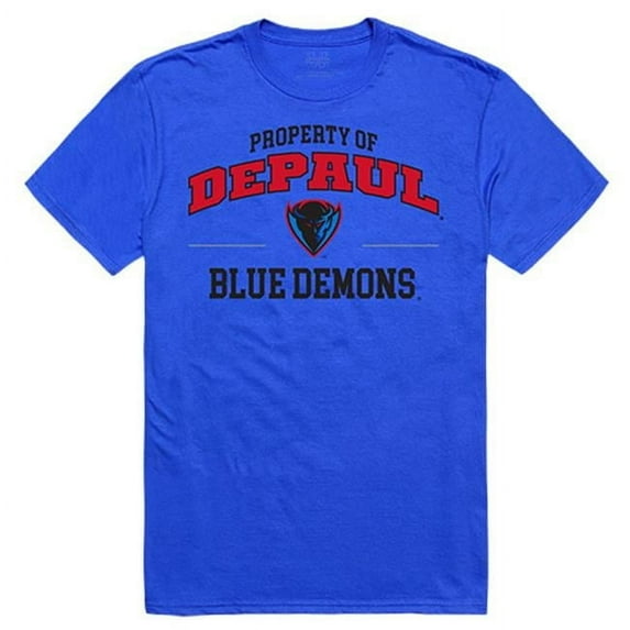 Depaul University Property College Tee Shirt - Royal - 2XL