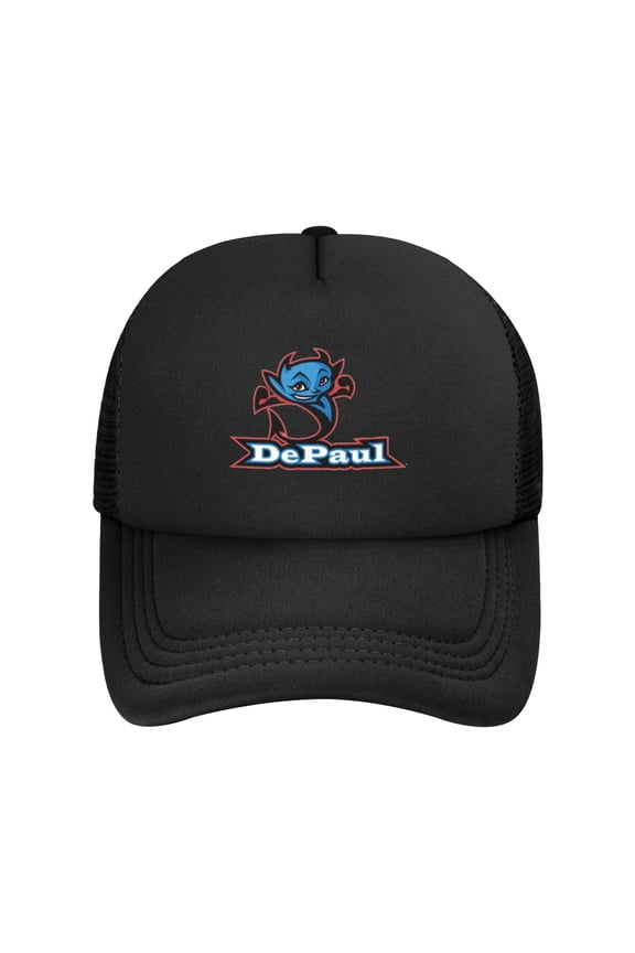 Depaul University Solid Color Lightweight Adult Mesh Baseball Cap