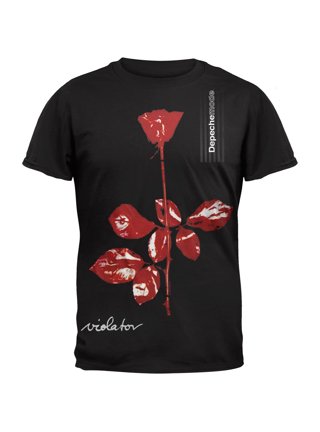 T-shirt Depeche Mode Global Spirit Tour - Rouge, Logo Violator - Édition Limitée Ex-Tour