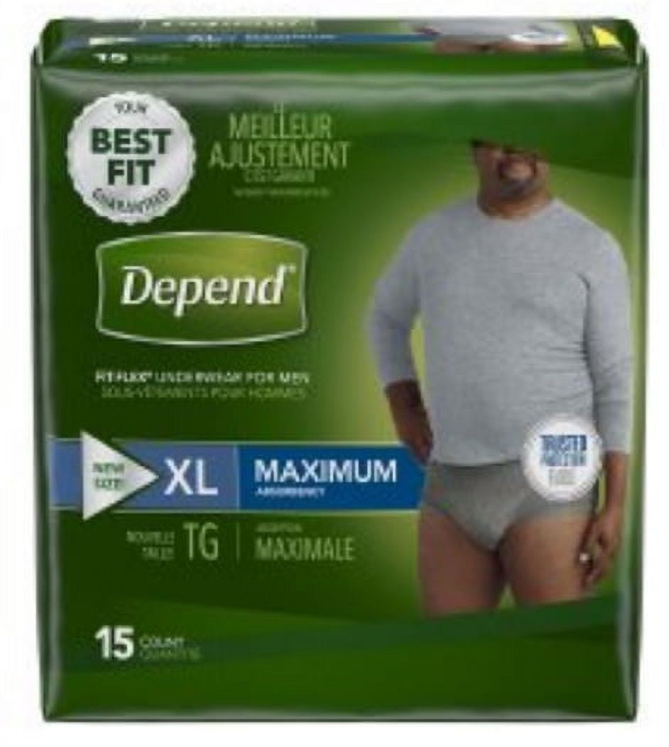 Depend FIT-FLEX Adult Underwear Pull On X-Large Disposable Heavy Absorbency, 47930 - CASE OF 30