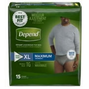 Depend FIT-FLEX Adult Underwear Pull On X-Large Disposable Heavy Absorbency, 47930 - CASE OF 30