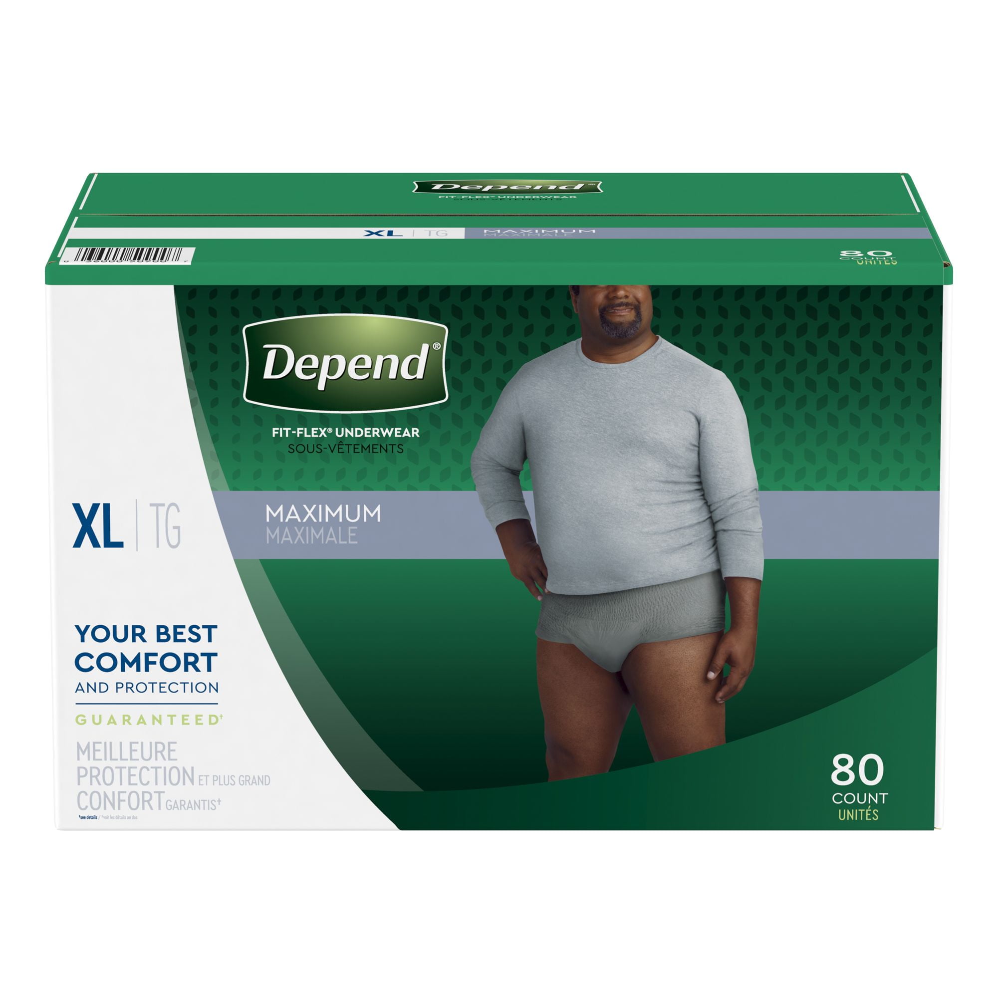 Depends for Men disposable underwear for light bladder leak protection  FIT-FLEX Maximum absorbncy –