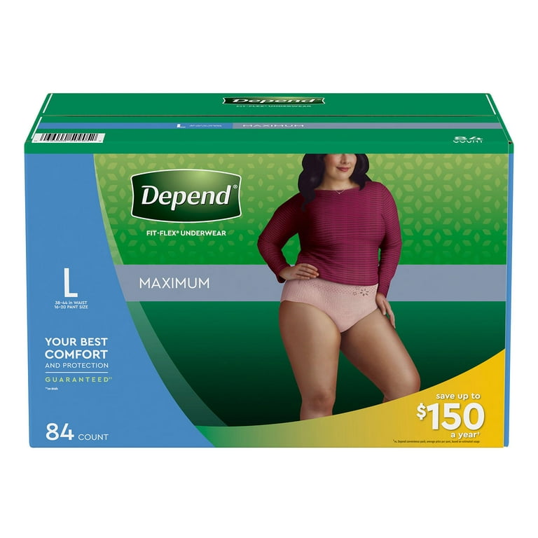 Depend FIT-FLEX Incontinence & Postpartum Adult Diapers