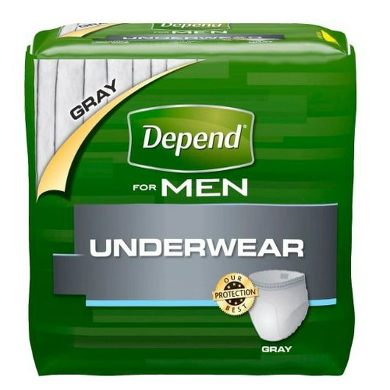 Depend Fit-Flex Incontinence Underwear for Men (Pack of 2) 