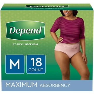 Depend Fresh Protection Adult Incontinence Underwear For Women - Maximum  Absorbency - L - Blush - 17ct : Target