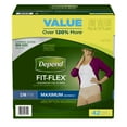 thumbnail image 1 of Depend FIT-FLEX Incontinence Underwear for Women, Maximum Absorbency, S/M, 42 count, 1 of 12