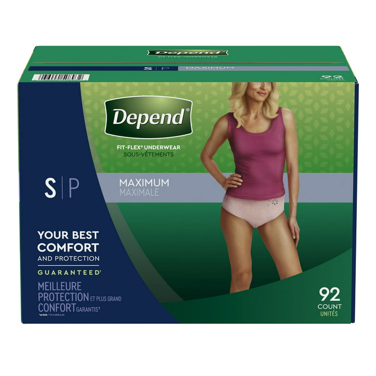 Depend FIT-FLEX Incontinence Underwear for Women with Maximum Absorbency, Size  XL, 72 ct.