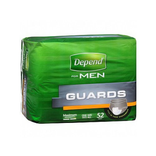 Depend For Men Guards, Maximum Absorbency 52 Ea, 2 Pack