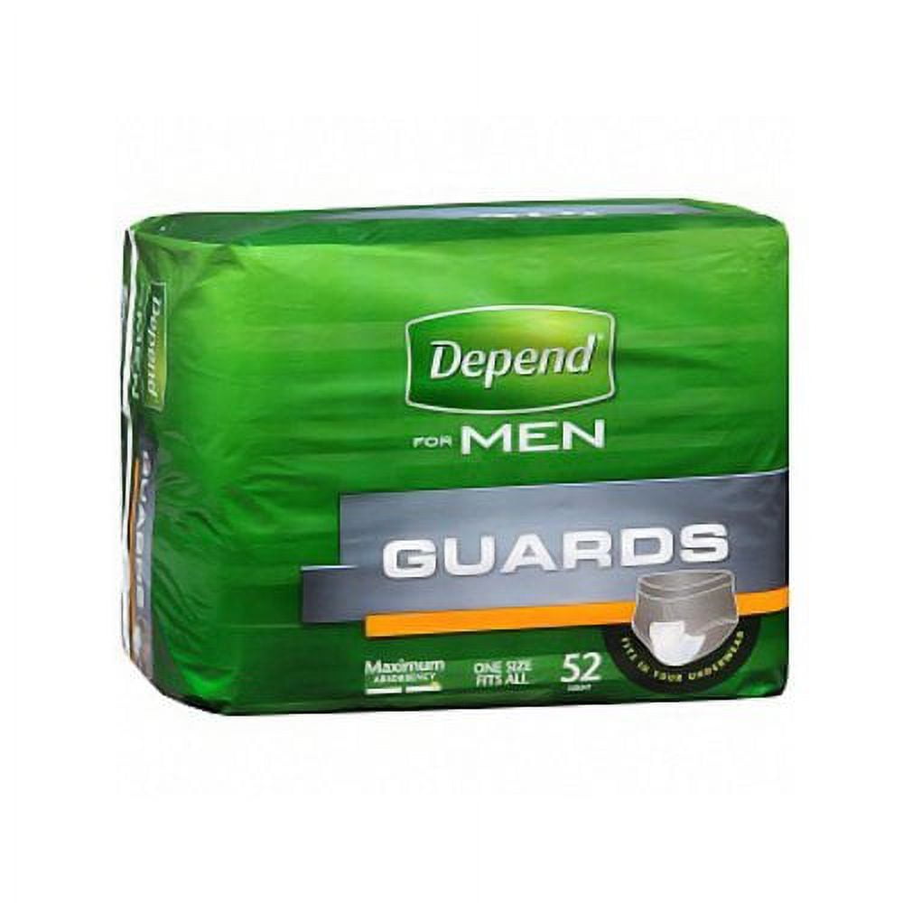 Depend For Men Guards, Maximum Absorbency 52 Ea, 2 Pack