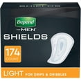 thumbnail image 1 of Depend for Men Shields Light For Drips & Dribbles, 58 count, 1 of 8