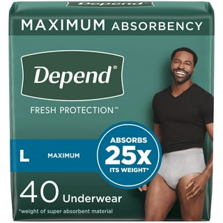 Wearever Men's Incontinence Underwear Washable Bladder Control Briefs,  Single Pair