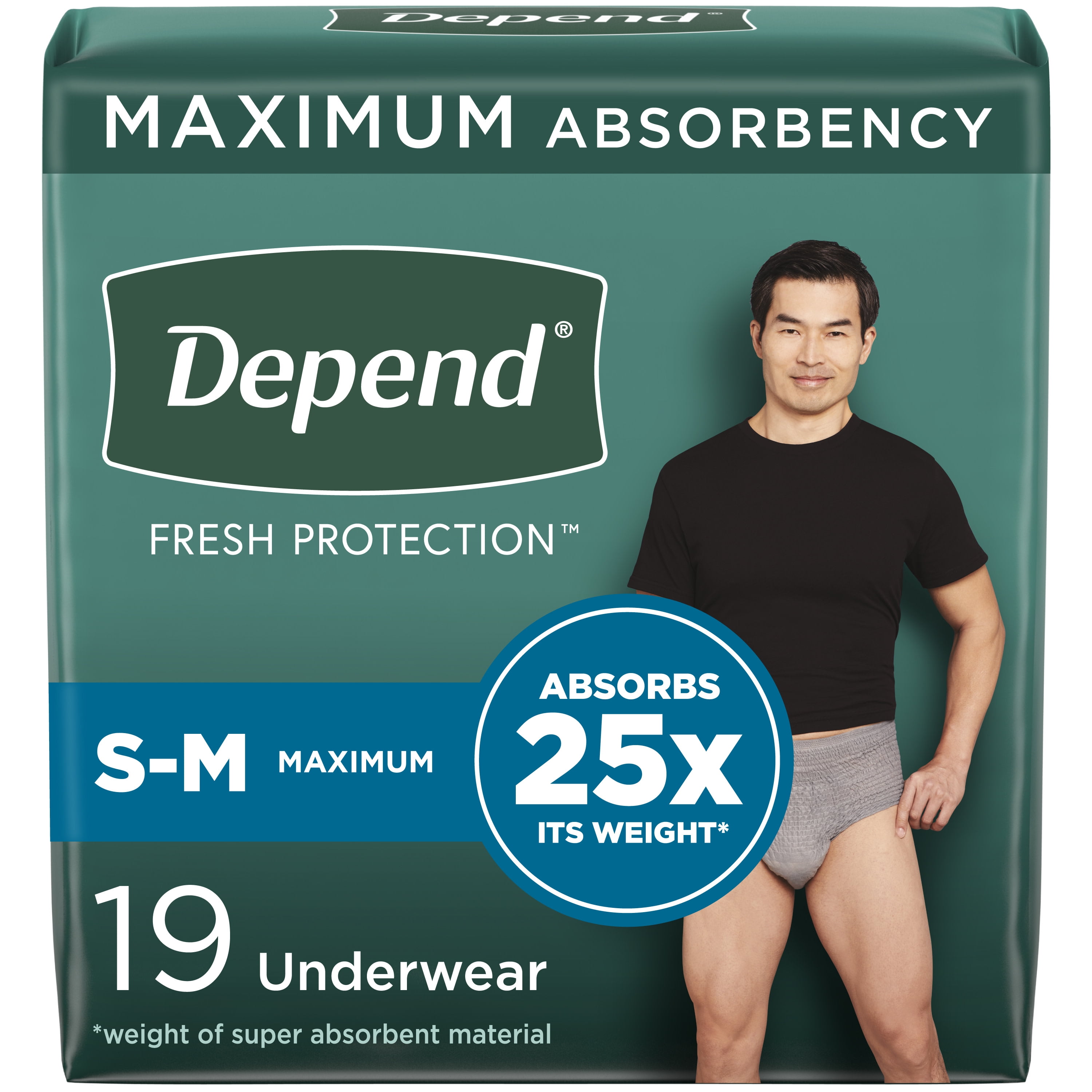 Tena ProSkin Incontinence Underwear for Men, Maximum Absorbency