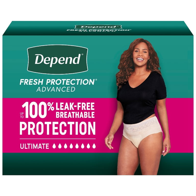 Depend Fresh Protection Advanced Incontinence Underwear for Women