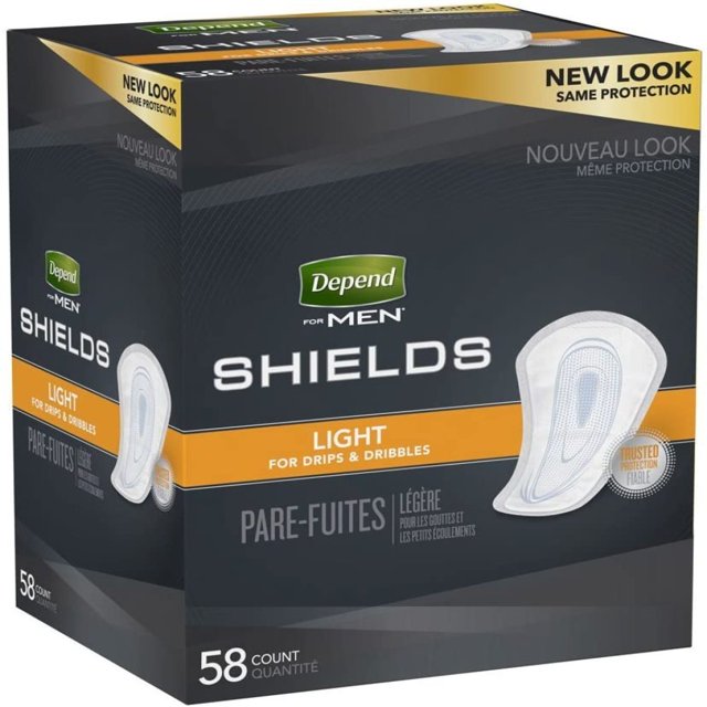 Depend Incontinence Shields for Men, Light Absorbency