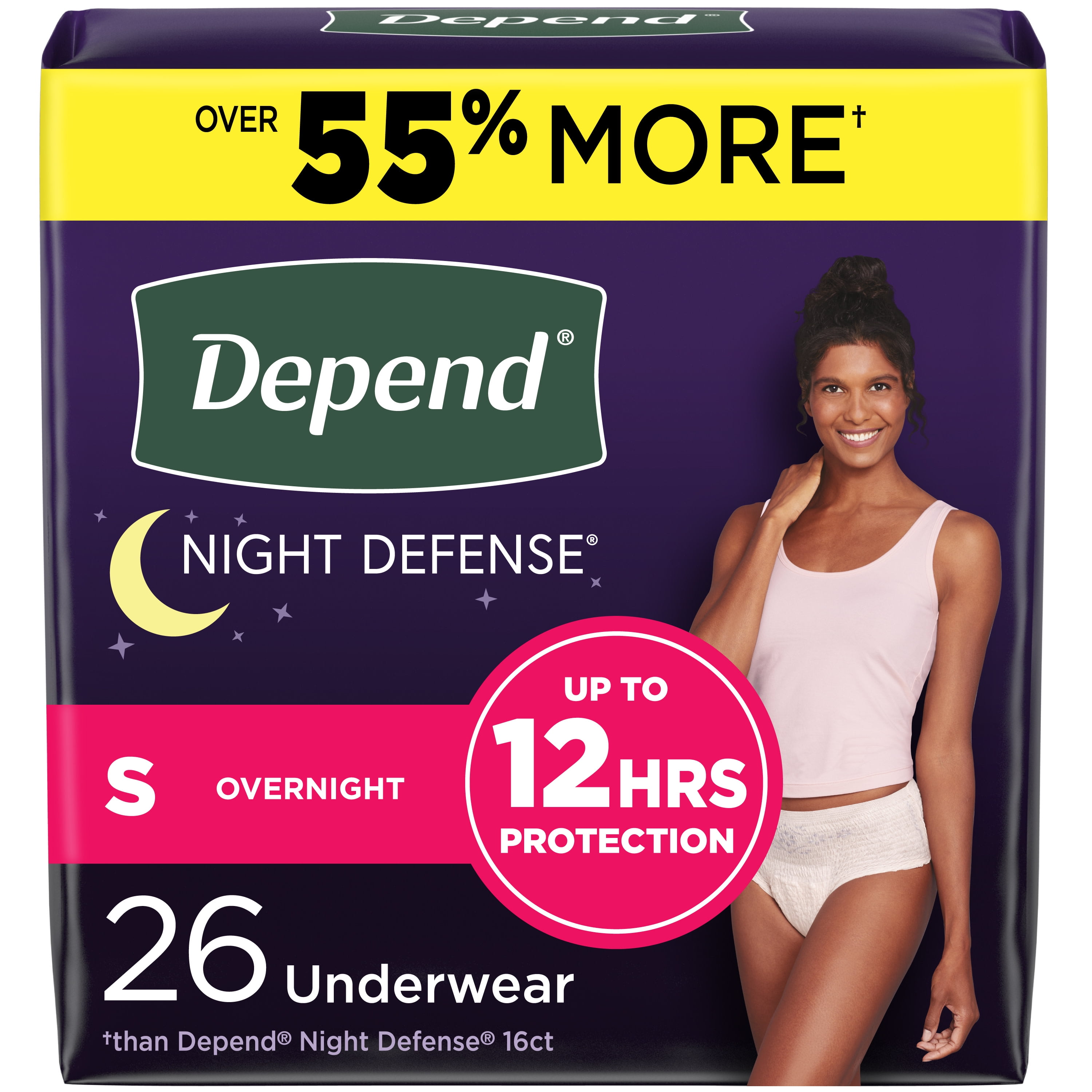 Depend Protection Plus Ultimate Underwear Women Medium 88 Ct
