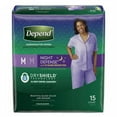 thumbnail image 1 of Depend Night Defense Incontinence Underwear for Women, Medium, 15 Count, 1 of 2