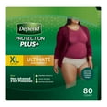 thumbnail image 1 of Depend Protection Plus Ultimate Underwear for Women, XL (80 Count), 1 of 4