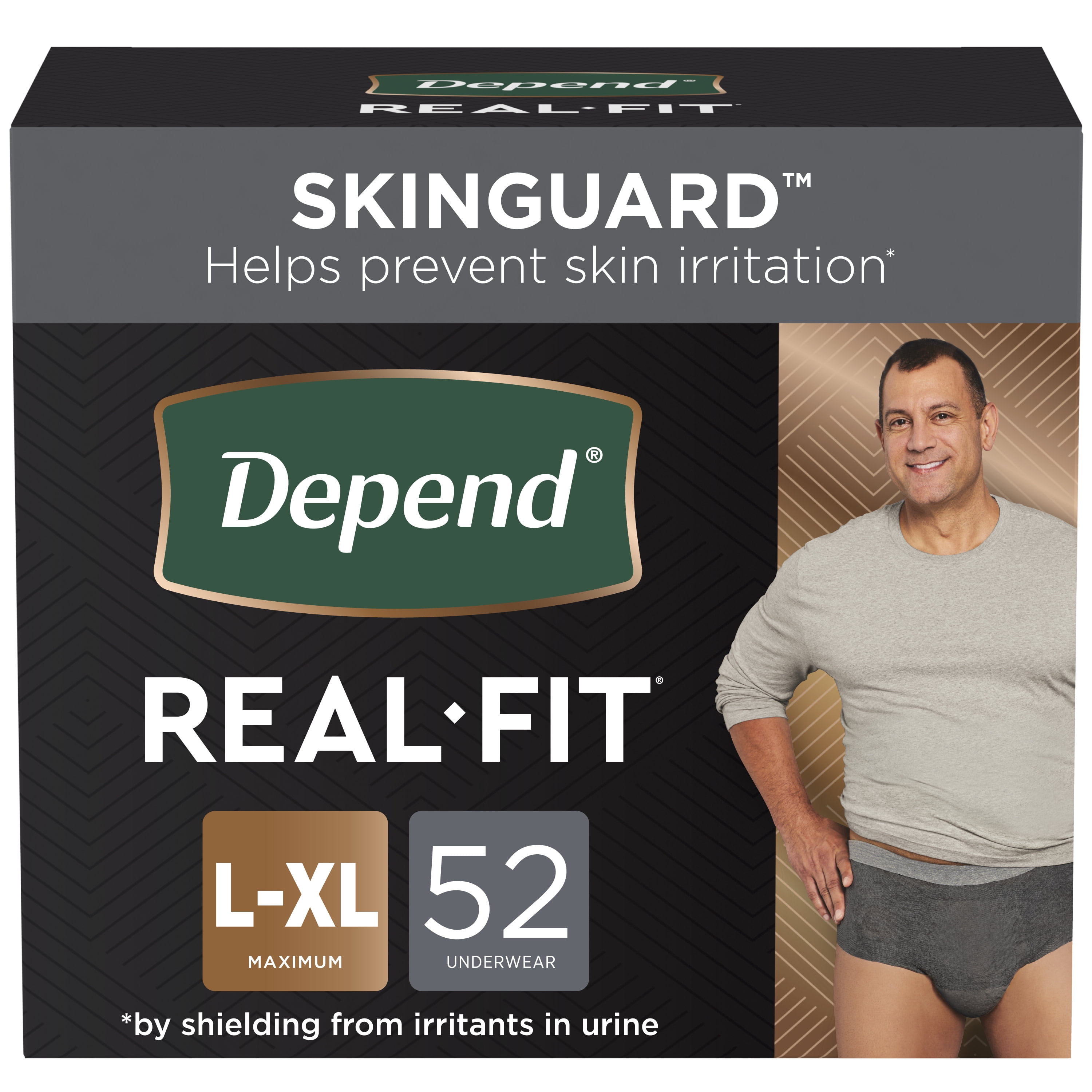 Depend Real Fit Adult Incontinence Underwear for Kuwait